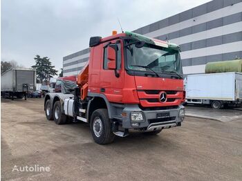 Camión caja abierta MERCEDES-BENZ ACTROS 3355 6X6 CON GRU’