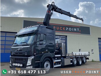 Camión caja abierta Volvo FM 460 / 8X2 / HIAB X-Hipro 232 / 78.000 KM / Remote / Kooiaap / NL Truck