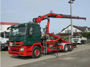 Camión multibasculante Mercedes-Benz Actros 2541 L6x2 Abrollkipper mit Kran Hiab 144