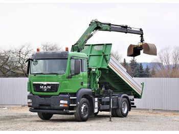 Camión volquete MAN TGS 18.320 Kipper 4,20 m + HIAB 111 DUO