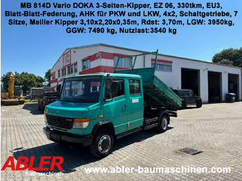  Mercedes-Benz 814 D Vario DOKA 3-Seiten-Kipper Meiller - Camión volquete