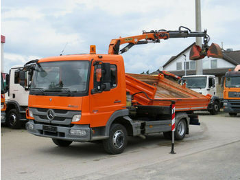 Camión volquete Mercedes-Benz Atego 818 K 2-Achs Kipper Kran Greiferst.