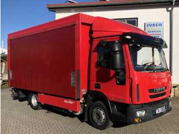 Camión transporte de bebidas Iveco Eurocargo ML120EL22 Getränke Plane + LBW Klima: foto 1