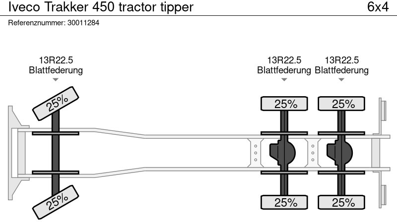 Camión volquete Iveco Trakker 450 tractor tipper: foto 14