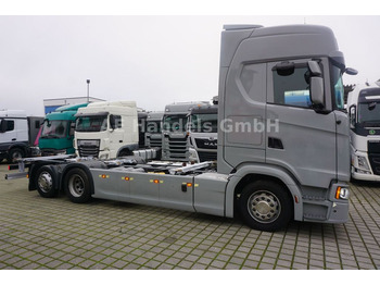 Camión portacontenedore/ Intercambiable Scania S450 HighLine LL BDF *Retarder/Xenon/Lenk+Lift: foto 2