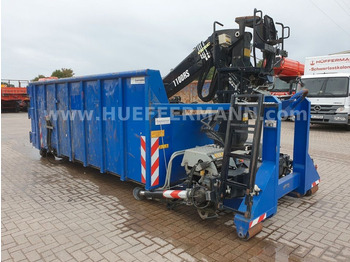 Mercedes-Benz Abrollcontainer mit Jonsered J1100 RS 7Ladekran  - Contenedor de gancho