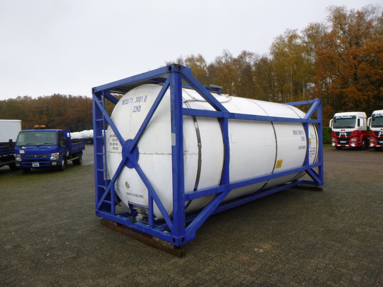Contenedor cisterna, Semirremolque M Engineering Chemical tank container inox 20 ft / 23 m3 / 1 comp: foto 4
