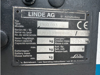 Carretilla elevadora de gas Linde H30T-03 LPG 3 ton Duplex Sideshift Heftruck: foto 5