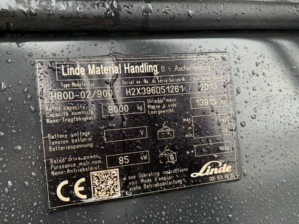 Leasing de  Linde H80D-02/900 Linde H80D-02/900: foto 4
