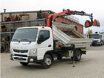 Volquete furgoneta Mitsubishi Canter Fuso 7C18 2-Achs Kipper Kran Palf. PK 700