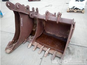 Cazo 60" Ditching, 36", 24", 8" Digging Bucket 45mm Pin to suit Backhoe Loader: foto 1