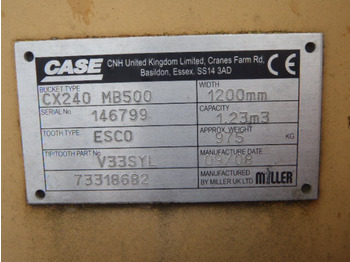 Cazo para Maquinaria de construcción nuevo Case CX240 -: foto 3