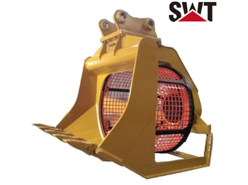 SWT Hot Selling Loader Rotary Screening Bucket Drum Screening Bucket - Cazo