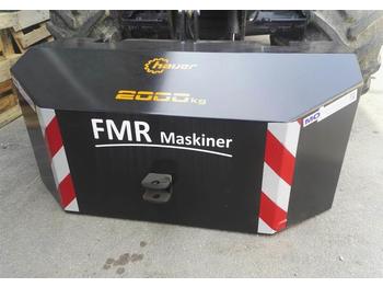 Hauer 2000 KG Frontklods - Contrapeso
