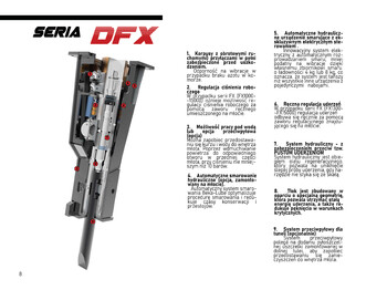 Martillo hidráulico para Excavadora nuevo DEMOQ DFX4200 Hydraulic breaker 4400 kg: foto 3