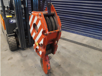 Faun Hookblock 16 mm 3 sheave 32 ton - Grúa para camión