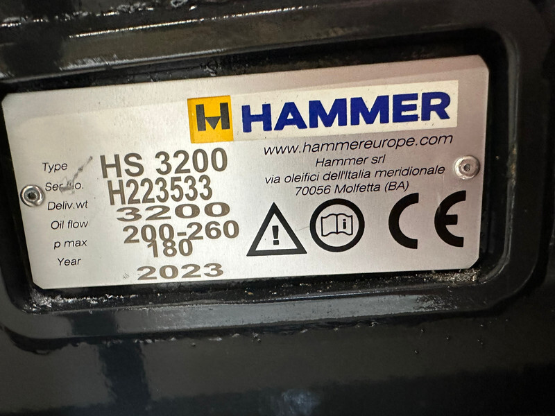 Martillo hidráulico nuevo Hammer HS3200: foto 7