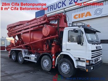 Scania 113G360 28m CiFa Pumpe 8m³ Mischer Top Condition - Bomba de hormigón