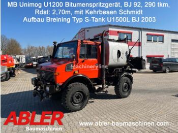 MERCEDES-BENZ Bitumenspritzgerät Unimog U1200 Aufbau Breining - Distribuidor de asfalto