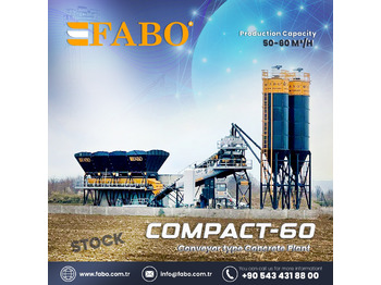 Planta de hormigón nuevo FABO COMPACT-60 CONCRETE PLANT | CONVEYOR TYPE: foto 1