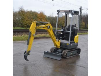  Unused Wacker Neuson EZ17 200mm Pads, Blade, Offset, Piped c/w Expanding Undercarriage - WNCE1301TPAL01571 - Miniexcavadora