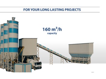 SEMIX Stationary Concrete Batching Plant 160 m³/h - Planta de hormigón