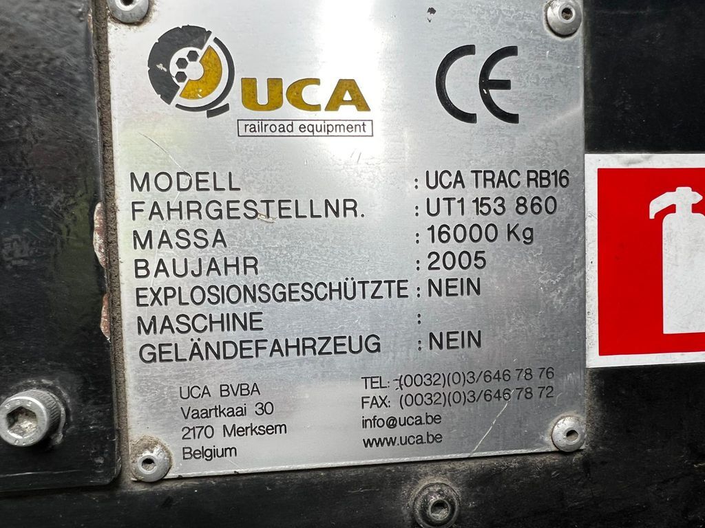 Maquinaria de construcción UCA Trac RB16,JCB Zweiwegfahrzeug, rail+road: foto 8