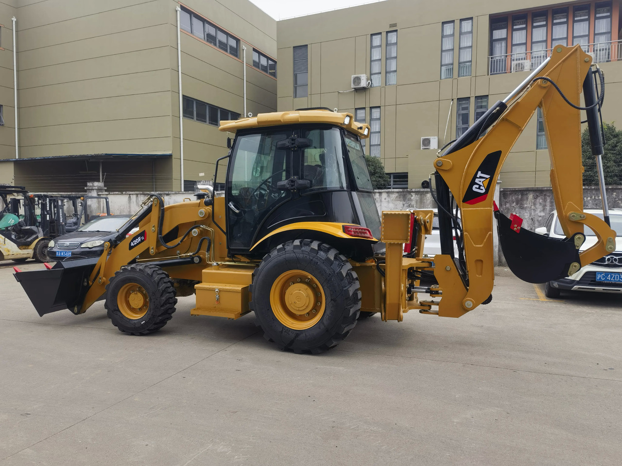 Retroexcavadora used front end 4x4 loader CAT Caterpillar used backhoe loader 420F cheap price for sale: foto 5