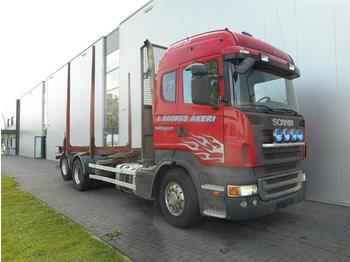 Scania R480 6X2 MANUAL TEN TIRES EURO 4  - Remolque forestal