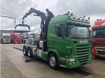Scania R480 6x4 loglift 265Z manual retarder - Remolque forestal