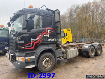 Remolque forestal, Camión SCANIA R620 6x4 Full steel + Retarder: foto 1