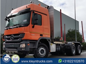 Transporte de madera Mercedes-Benz ACTROS 3346 6x4 full steel eps