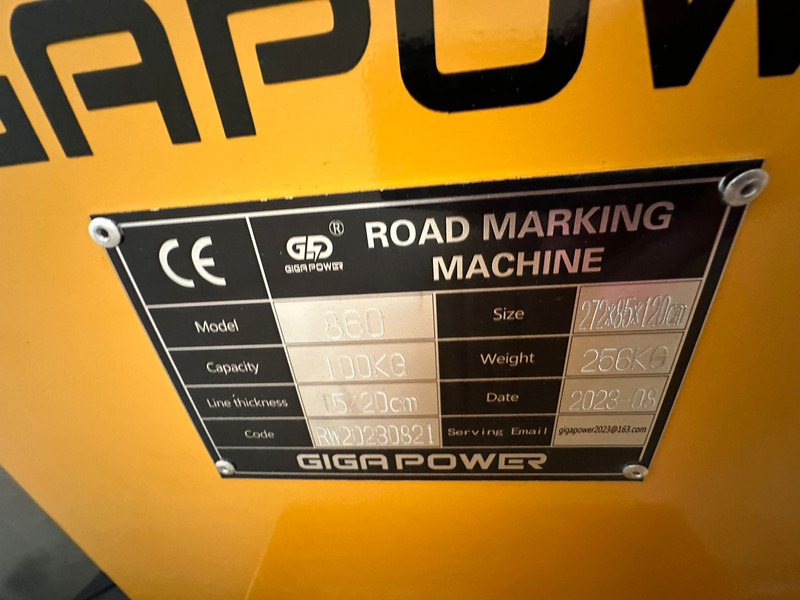 Coche nuevo Giga power Road Marking Machine: foto 16