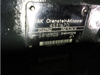 Bomba hidráulica para Maquinaria de construcción O&K 252.15.06.16 -: foto 3