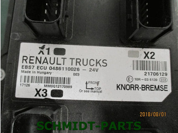 Sistema eléctrico para Camión Renault 7421706129 7421924965 EBS7 ECU Regeleenheid RENAULT T 460 EURO 6: foto 5