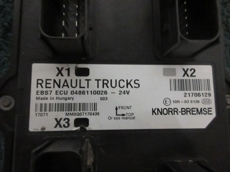 Sistema eléctrico para Camión Renault 7421706129 7421924965 EBS7 ECU Regeleenheid RENAULT T 460 EURO 6: foto 6