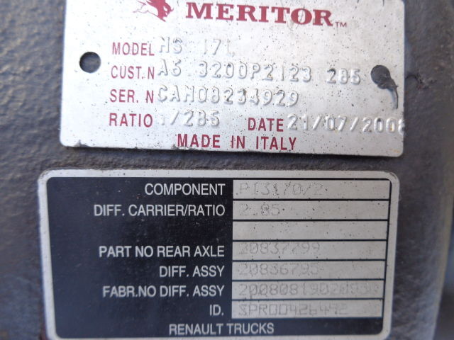 Diferencial para Camión Renault MS 171, 177E , MS17X, RSS1344C ! All ratios 2.85 ; 2.64 ; 3.08 .: foto 4