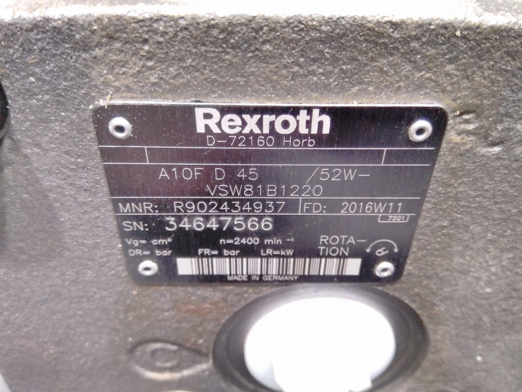 Reductor de giro para Maquinaria de construcción nuevo Rexroth A10FD45/52W-VSW81B1220 -: foto 5