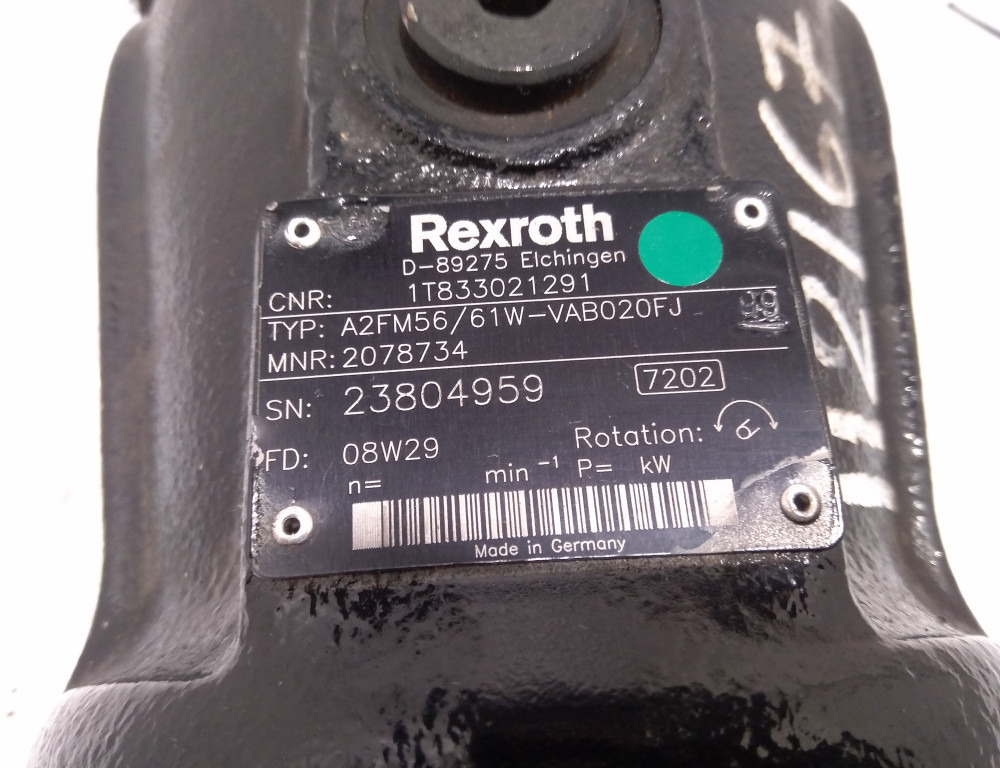 Reductor de giro para Maquinaria de construcción Rexroth A2FM56/61W-VAB020F1 -: foto 5