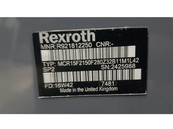 Hidráulica Rexroth MCR15F2150F280Z32B-R921812250-Wheel motor/Radmotor: foto 4