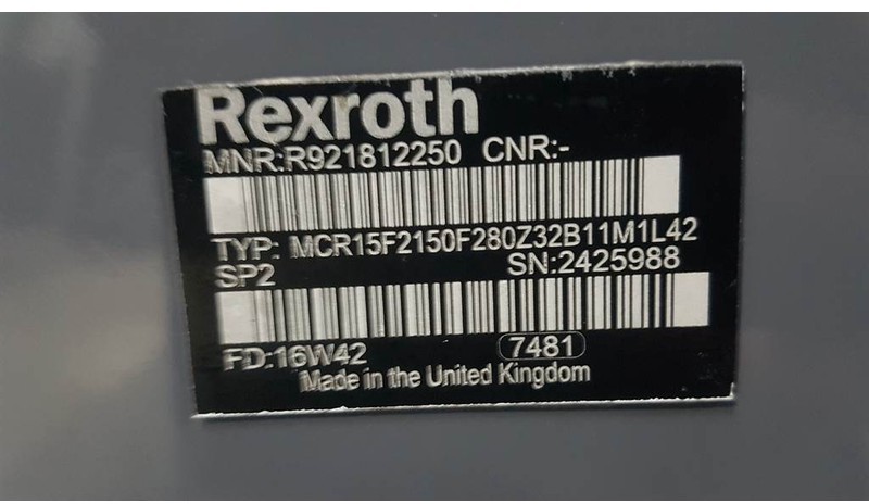 Hidráulica Rexroth MCR15F2150F280Z32B-R921812250-Wheel motor/Radmotor: foto 5