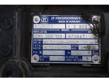 Caja de cambios para Camión ZF 6S850OD L2000 SAE2: foto 5