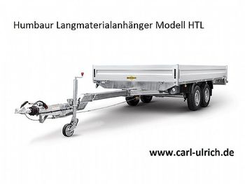 Remolque caja abierta nuevo Humbaur - Langmaterialanhänger HTL355121 mit Rohrzugdeichsel: foto 1