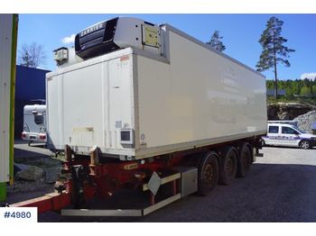  Istrail 3 axle Container trailer with refrigerated container - Remolque