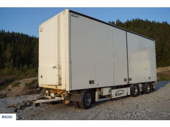  Ekeri 3 aks box trailer with side opening on both sides. 21 pallets - Remolque caja cerrada