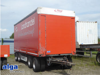 Fliegl VPS 400, 7,3 m. lang,  33 t. Nutzlast, 4 achser.  - Remolque con toldo