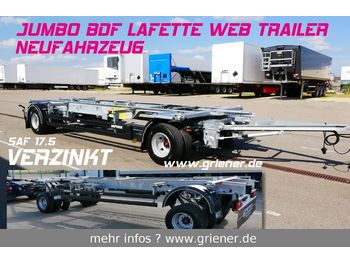 Web-Trailer WFZ/W 18 / JUMBO LAFETTE BDF 7,15/7,45 /17,5 SAF  - Remolque portacontenedore/ Intercambiable