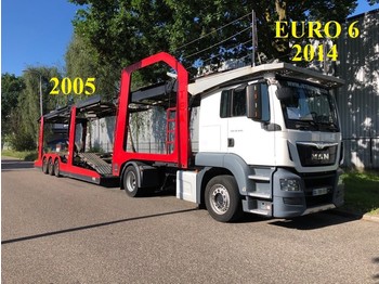 Lohr Eurolohr, Truck 2014, EURO 6, Retarder, Airco, Car Transporter, Navigation, Combi - Remolque portavehículos