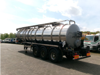 Semirremolque cisterna para transporte de substancias químicas Clayton Chemical tank inox 30 m3 / 1 comp: foto 3