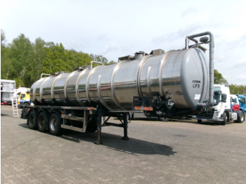Semirremolque cisterna para transporte de substancias químicas Clayton Chemical tank inox 30 m3 / 1 comp: foto 2